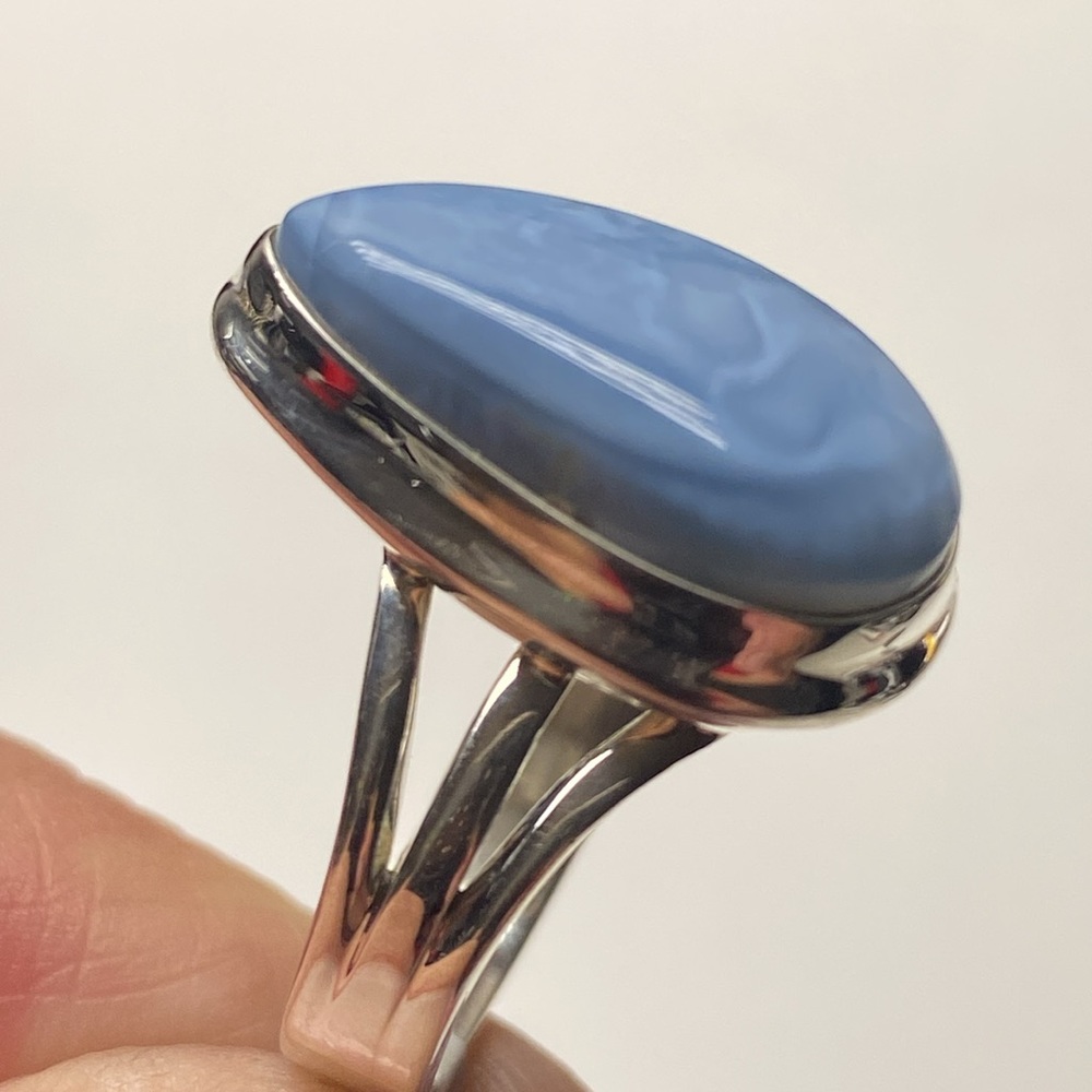 Owyhee Opal Ring Size 8 In Solid Sterling Silver … - image 2